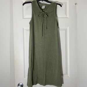 Time and Tru Olive Green Sleeveless Dress